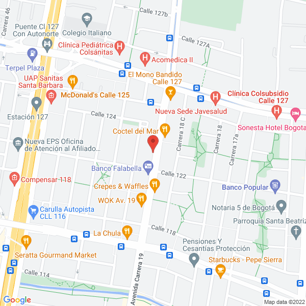 Map of Skin Store S.A.S.