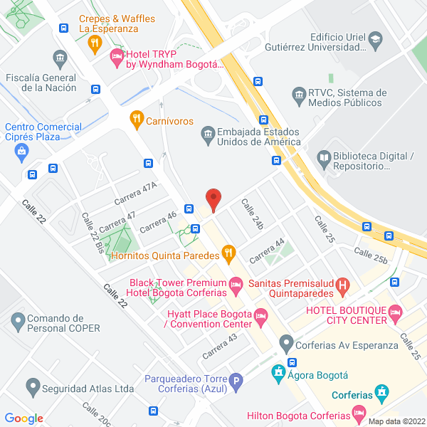 Map of Truckos Spa Y Salon De Belleza S.A.S.