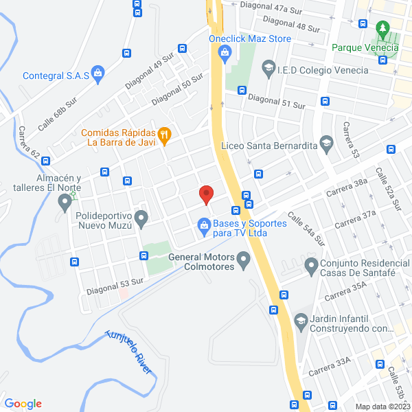 Map of True North Global Training Services S.A.S.