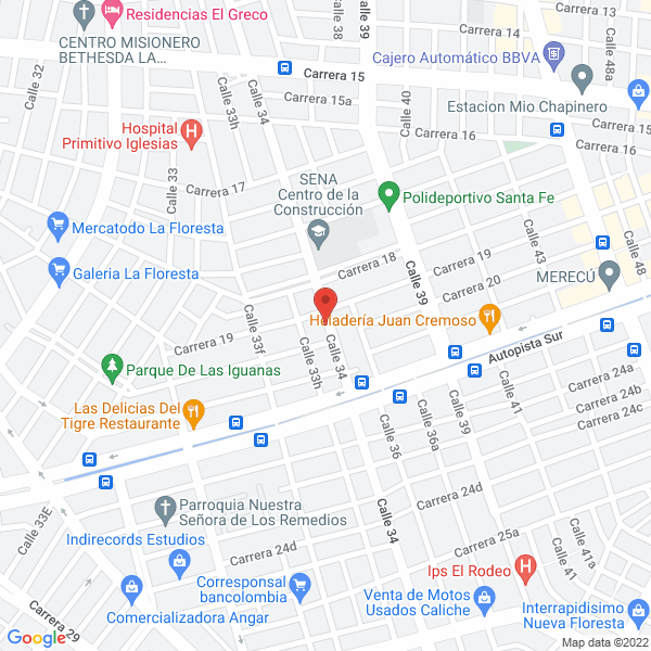 Map of Tucán Y Color S.A.S.
