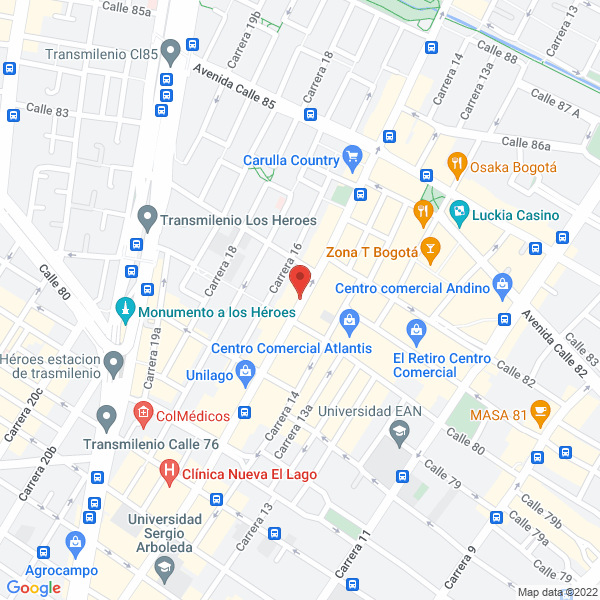 Map of Underground Colombia S.A.S.