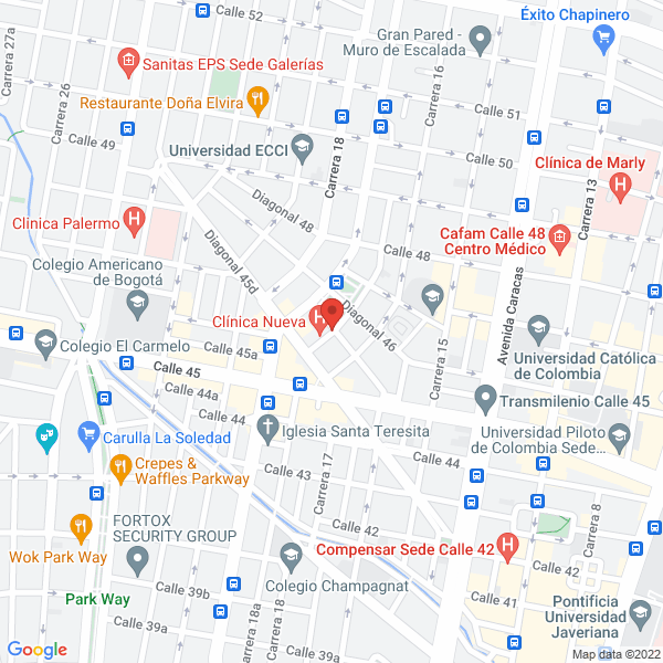 Map of Unidad De Enfermedades Respiratorias Ltda.