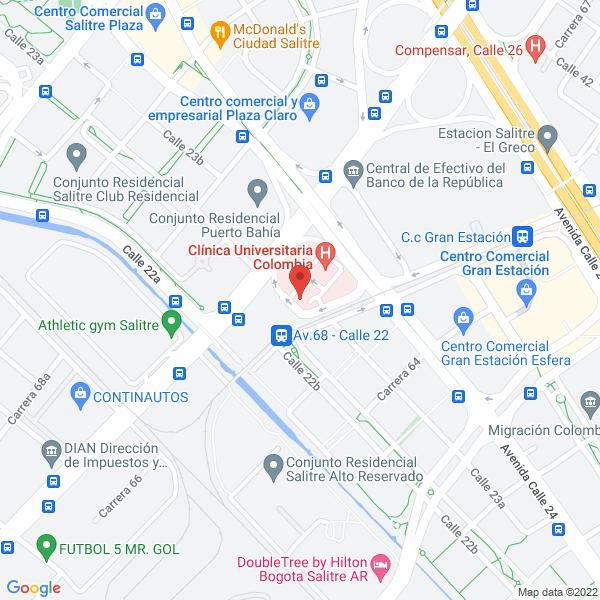Map of Unidad Dermatologica S.A.S.