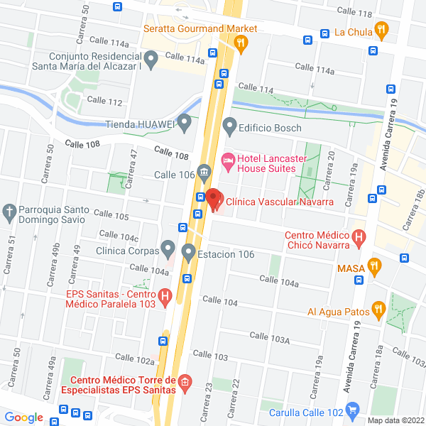 Map of Unidad Médica Oncologica S.A.S.