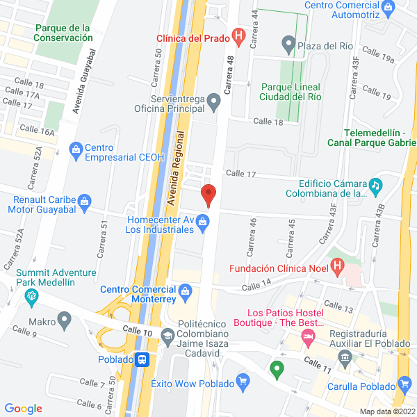 Map of Almacén Panamericano S.A.