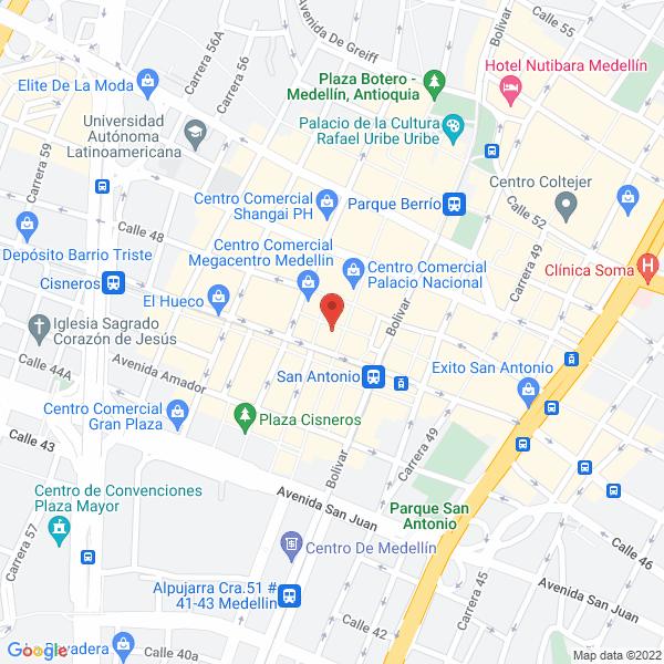 Map of Cacharreria Bombay S.A.