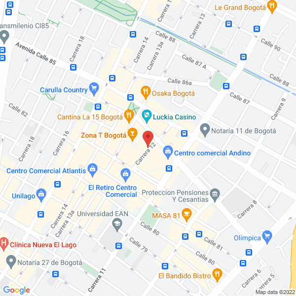 Map of Cervecería Bogotá Beer Company