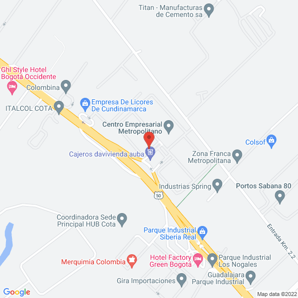 Map of Chr Hansen Colombia S.A.