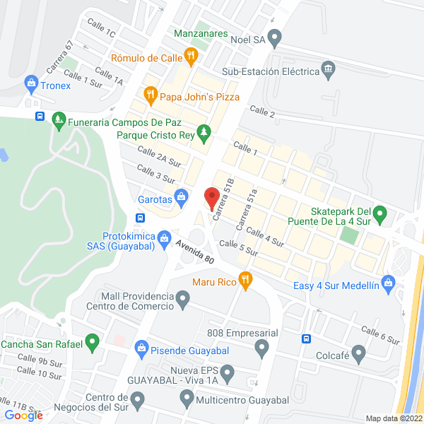 Map of Cintas Textiles S.A.S. - Cintatex S.A.