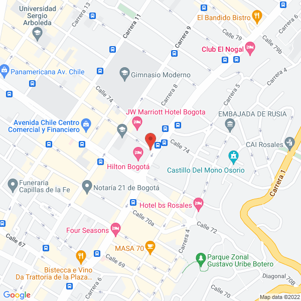 Map of Rentek S.A.S