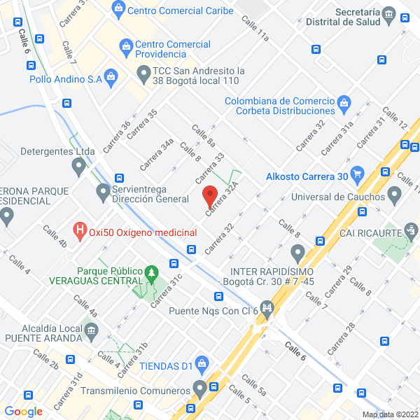Map of El Taller De Los Moldes Ltda.