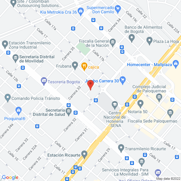 Map of Servicios Asociados Especializados En Comunicaciones S.A.S.