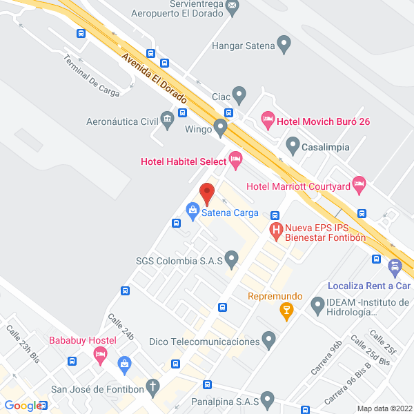 Map of Thermoandina S.A.S.