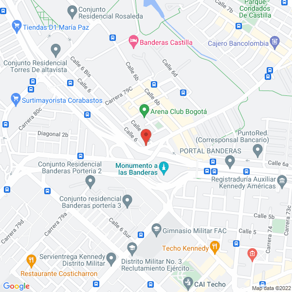 Map of Centro De Servicios Banderas Ltda.