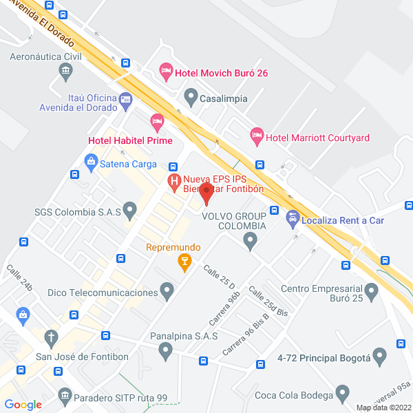 Map of Givaudan Colombia S.A.