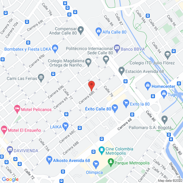 Map of O&C Consulting S.A.S.