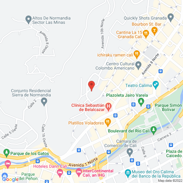 Map of The Colombian Way Ltda