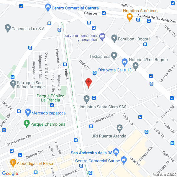 Map of Evotrans S.A.S.