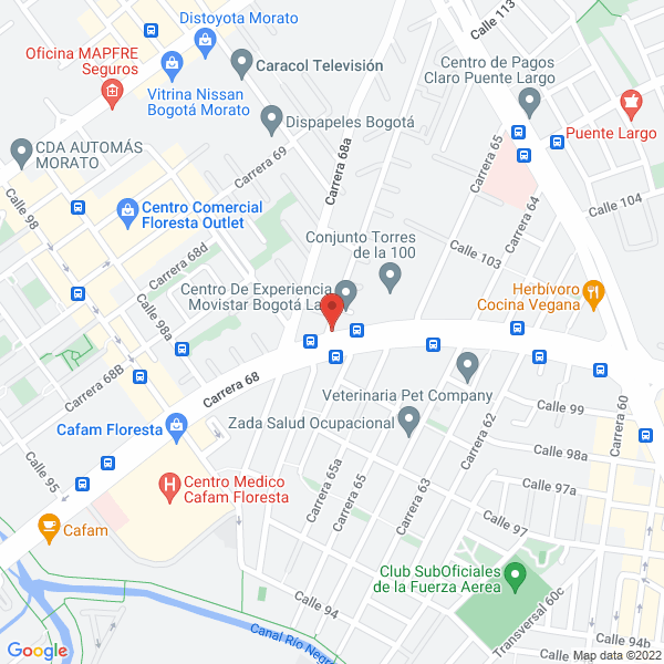 Map of Constructora Capital Bogotá S.A.S.