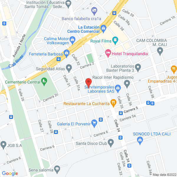 Map of Multirepuestos Y Servicios Jr S.A.S.