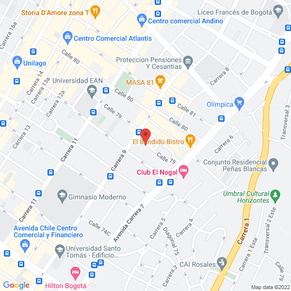 Map of David Restrepo R. Y Cía. Arquitectos S.A.S.