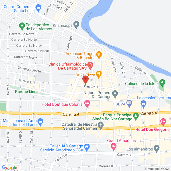 Map of Centro Oftalmológico Y Cirugía Plástica Del Norte Del Valle Ltda.