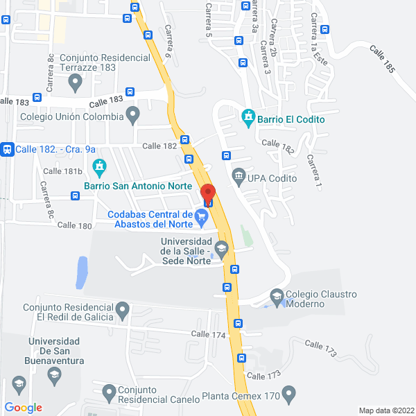 Map of Electromundial Ltda.
