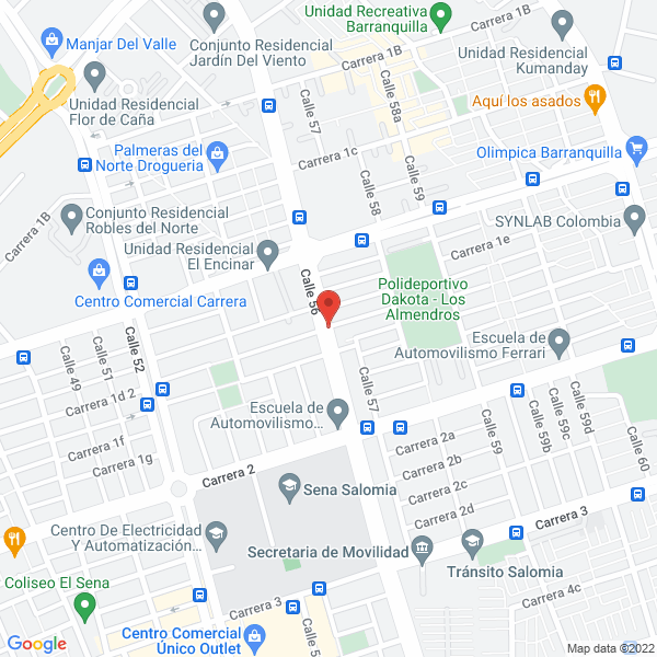 Map of Grupo Singular S.A.S.