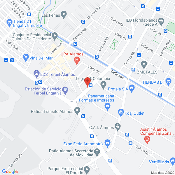 Map of Transporte La Ruta S.A.S.