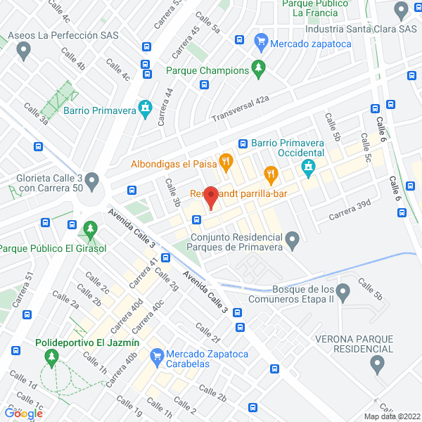 Map of Orbbe Televisión Producciones Ltda.