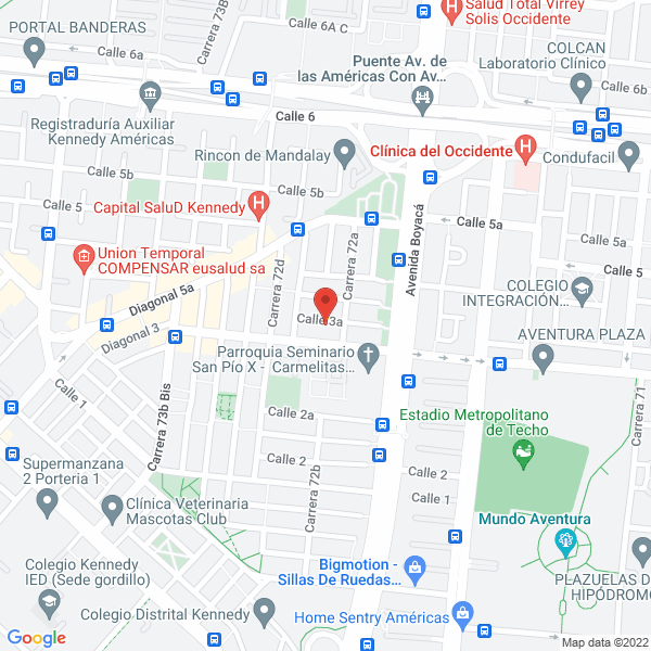 Map of Remodelaciones Y Construcciones Arquitectonicas Ltda.