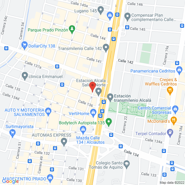 Map of Exsis Software & Soluciones S.A.S.