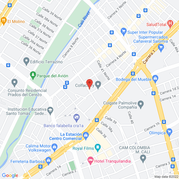 Map of Casa Frenos De Occidente Ltda.