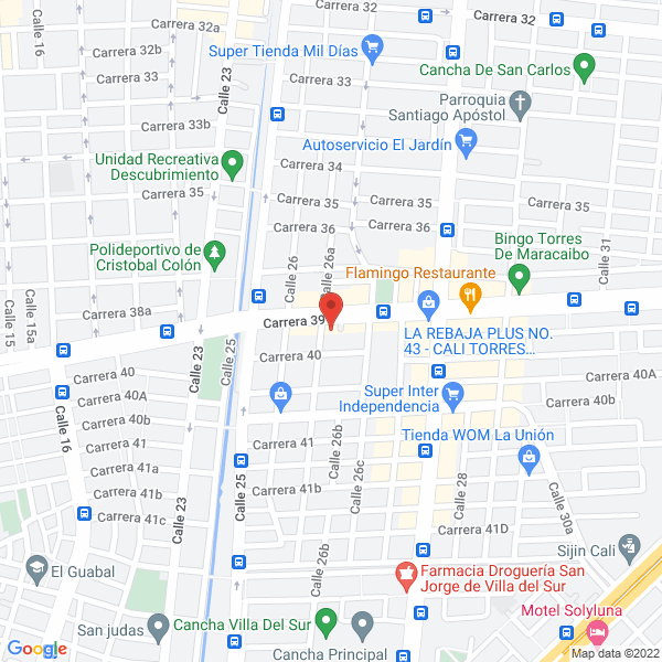 Map of Pegaenchapes Del Valle S.A.S