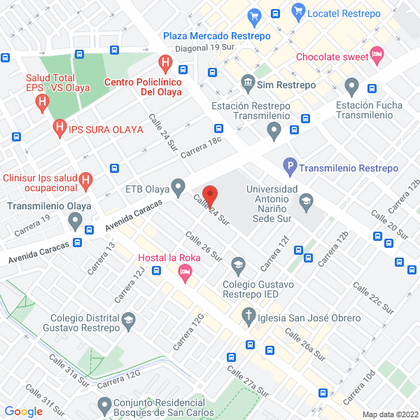 Map of Turisport Ltda
