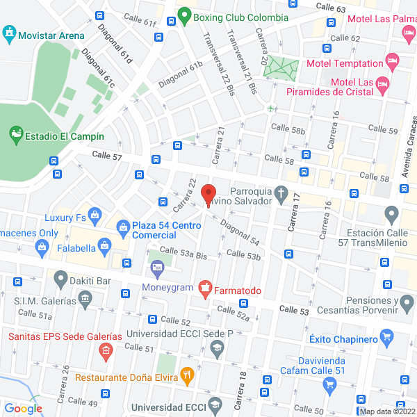 Map of Unidad Médica Alternativa Ltda.