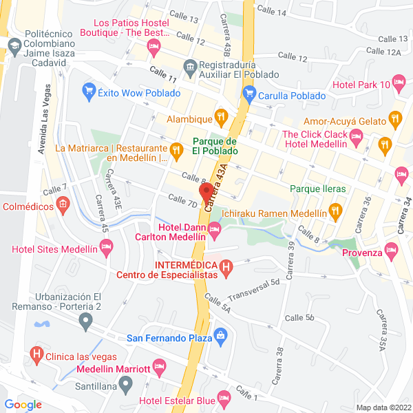 Map of Operación De Transporte S.A.S.