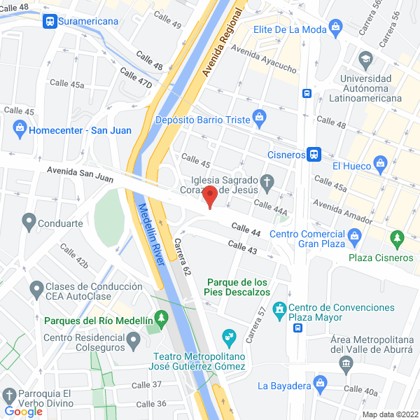 Map of Lubrifiltros Medellín S.A.S.