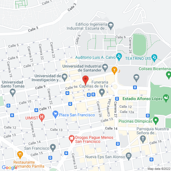 Map of Comercializadora General Del Oriente