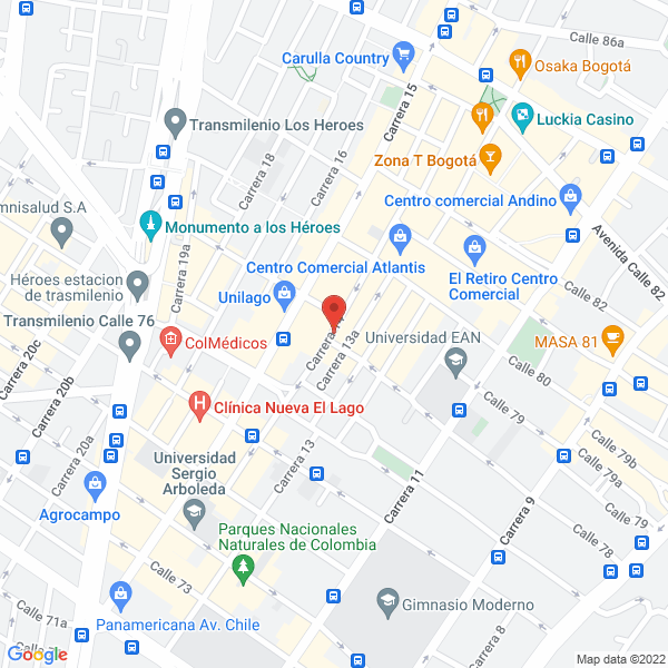 Map of Avanseguros Ltda.