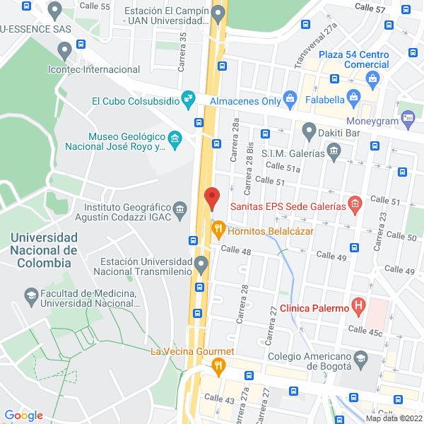 Map of Lotería De Cundinamarca