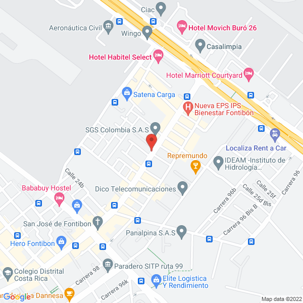 Map of American Transport & Logistics At & L Ltda.