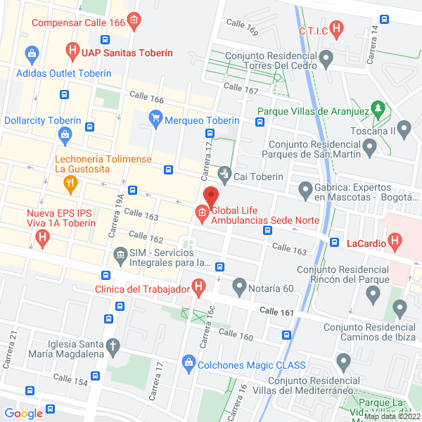 Map of Copi Ciento 63 Papeles
