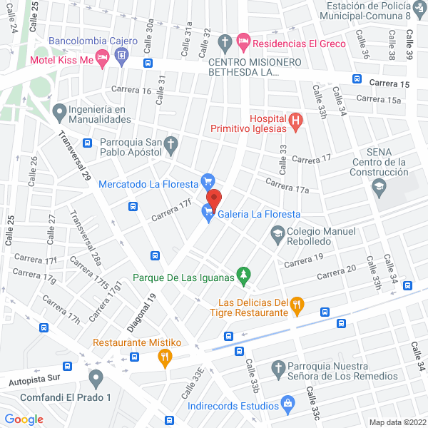 Map of Estanterías Y Góndolas Metalmad S.A.S.