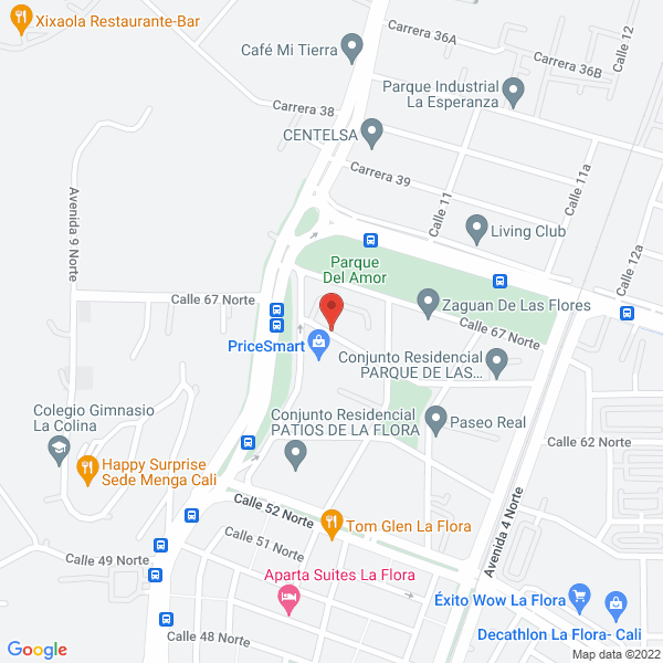 Map of Colombiahosting Empresa Unipersonal