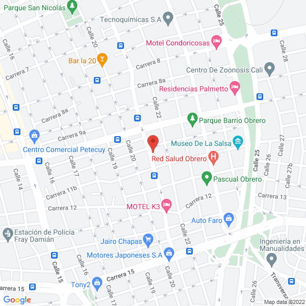 Map of Unimallas Cali & Cía. Ltda.