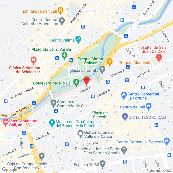 Map of Las Tres Emes
