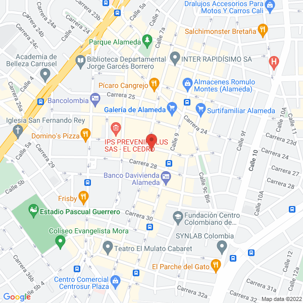 Map of Aircargo And Courier Colombia S.A.S.