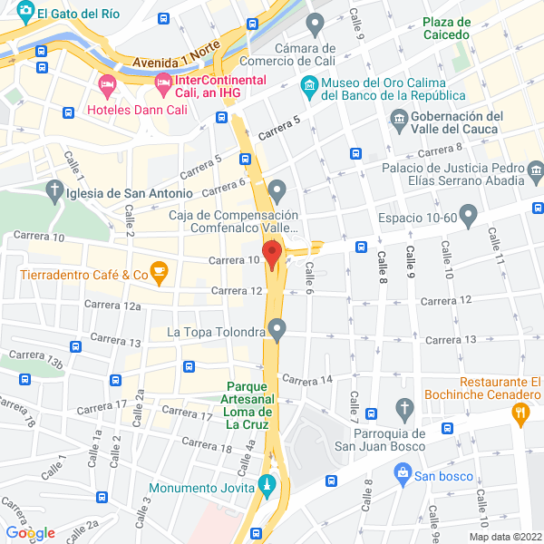 Map of Piedras Semipreciosas Cali
