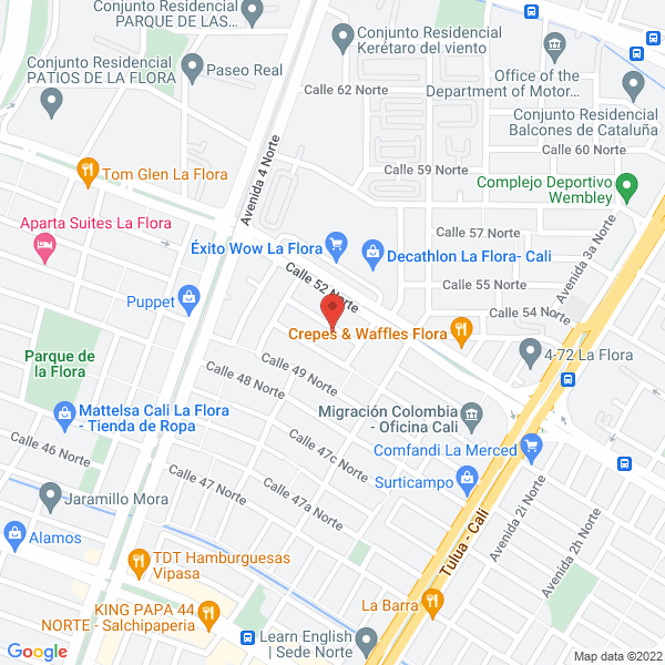 Map of Inducauchos Ltda.